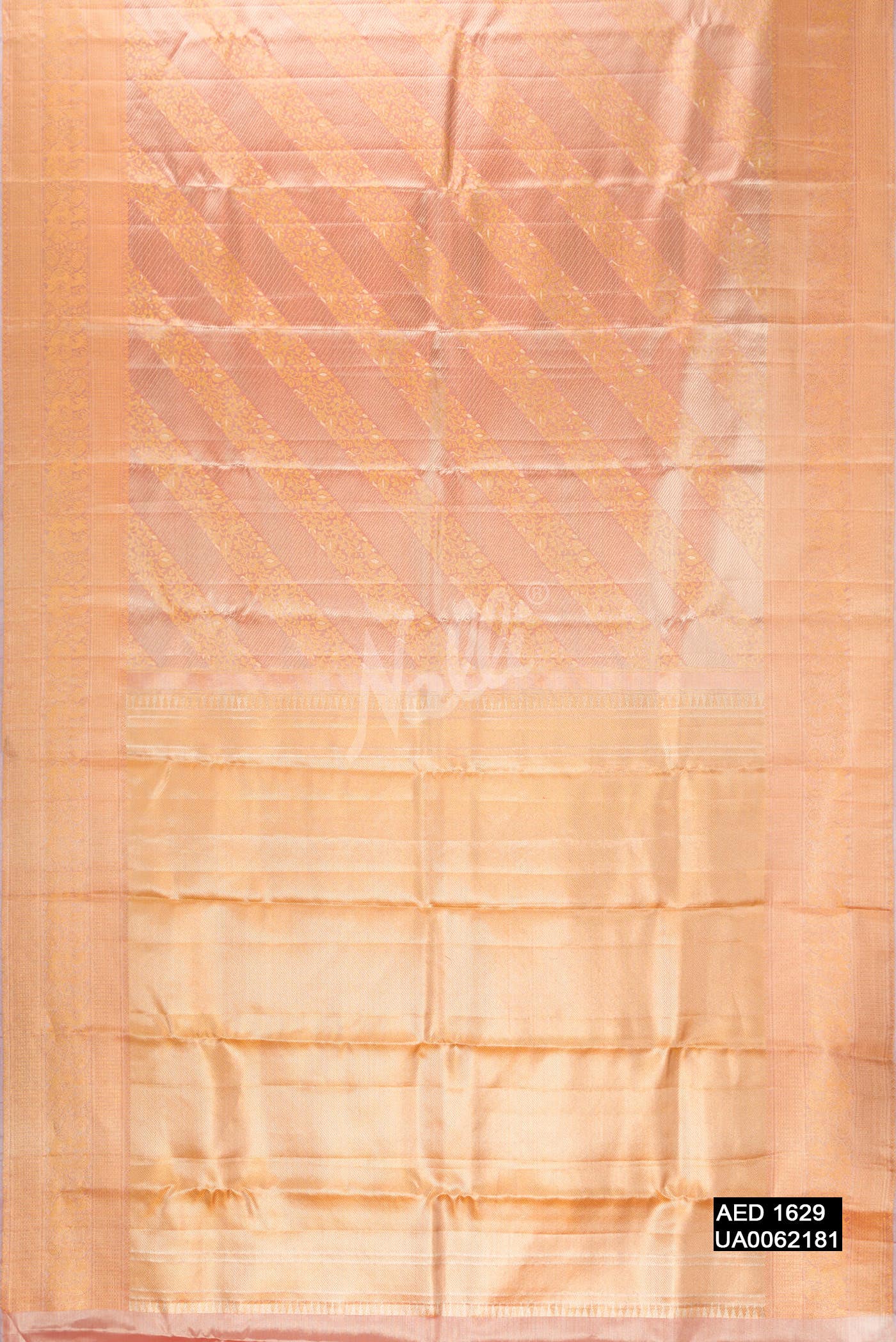 Rose Gold Kanchipuram Tissue Silk Saree