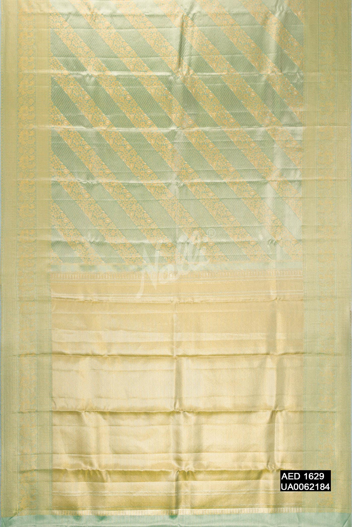 Light Green Kanchipuram Tissue Silk Saree