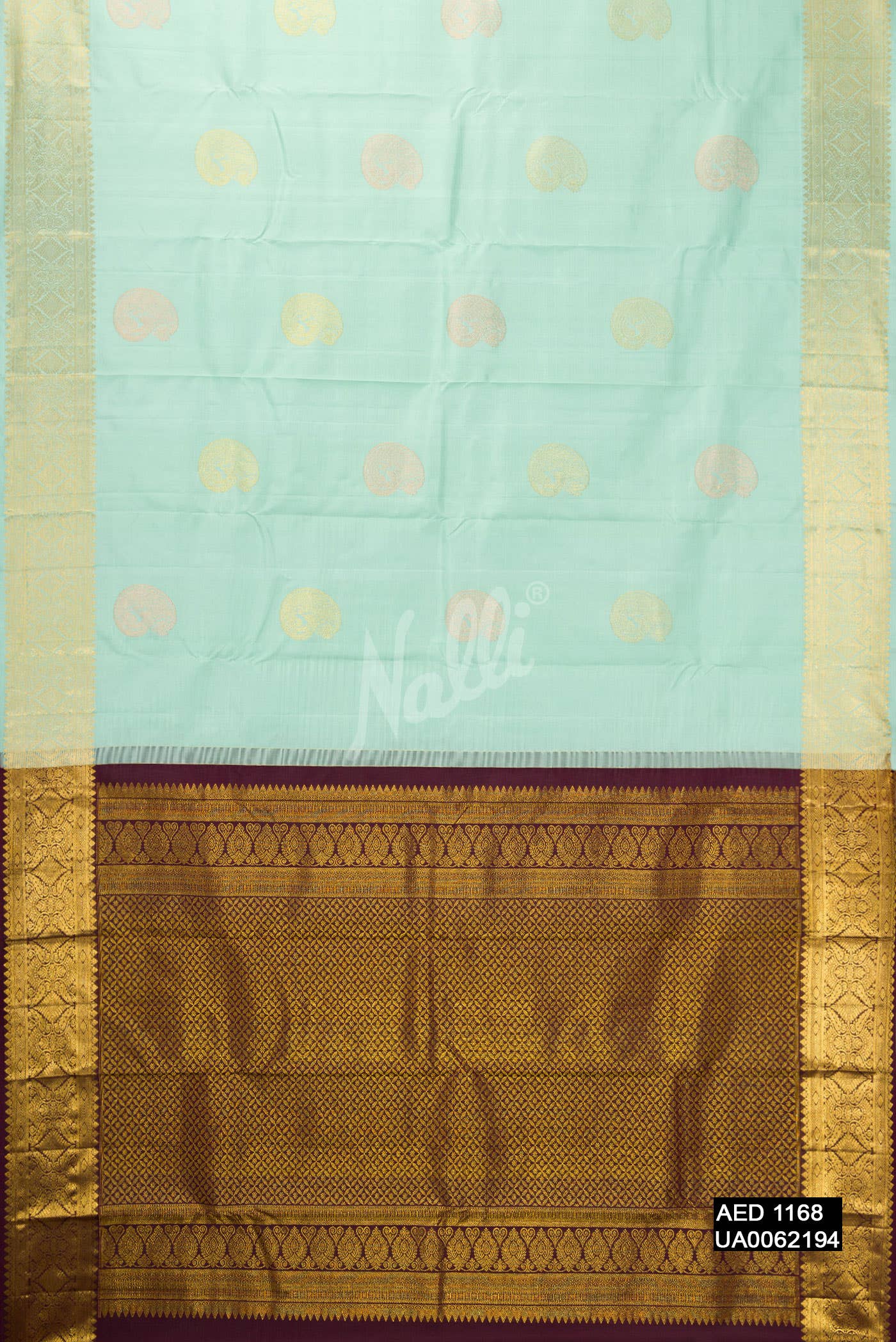 Light Blue Kanchipuram Silk Saree