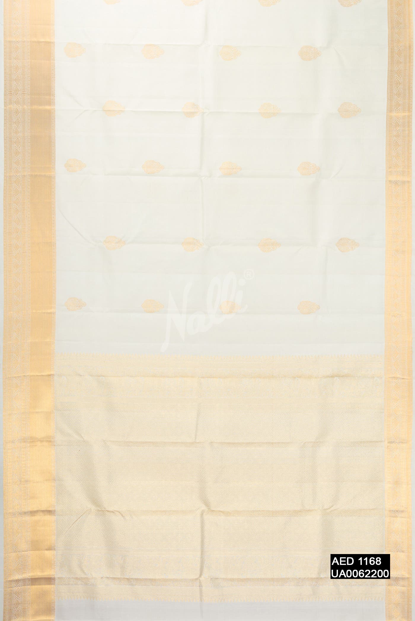 Beige Kanchipuram Silk Saree