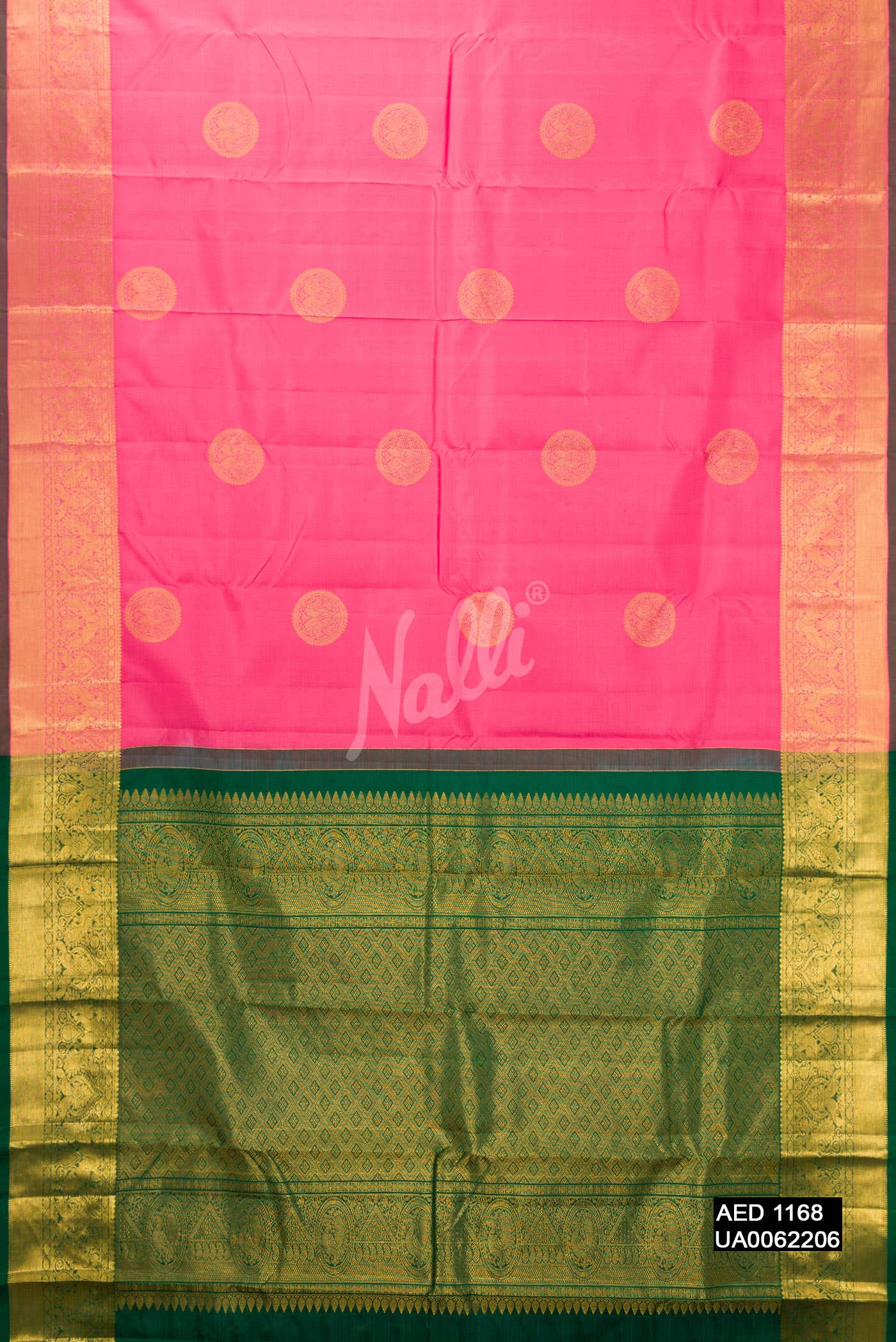 Pink Kanchipuram Silk Saree