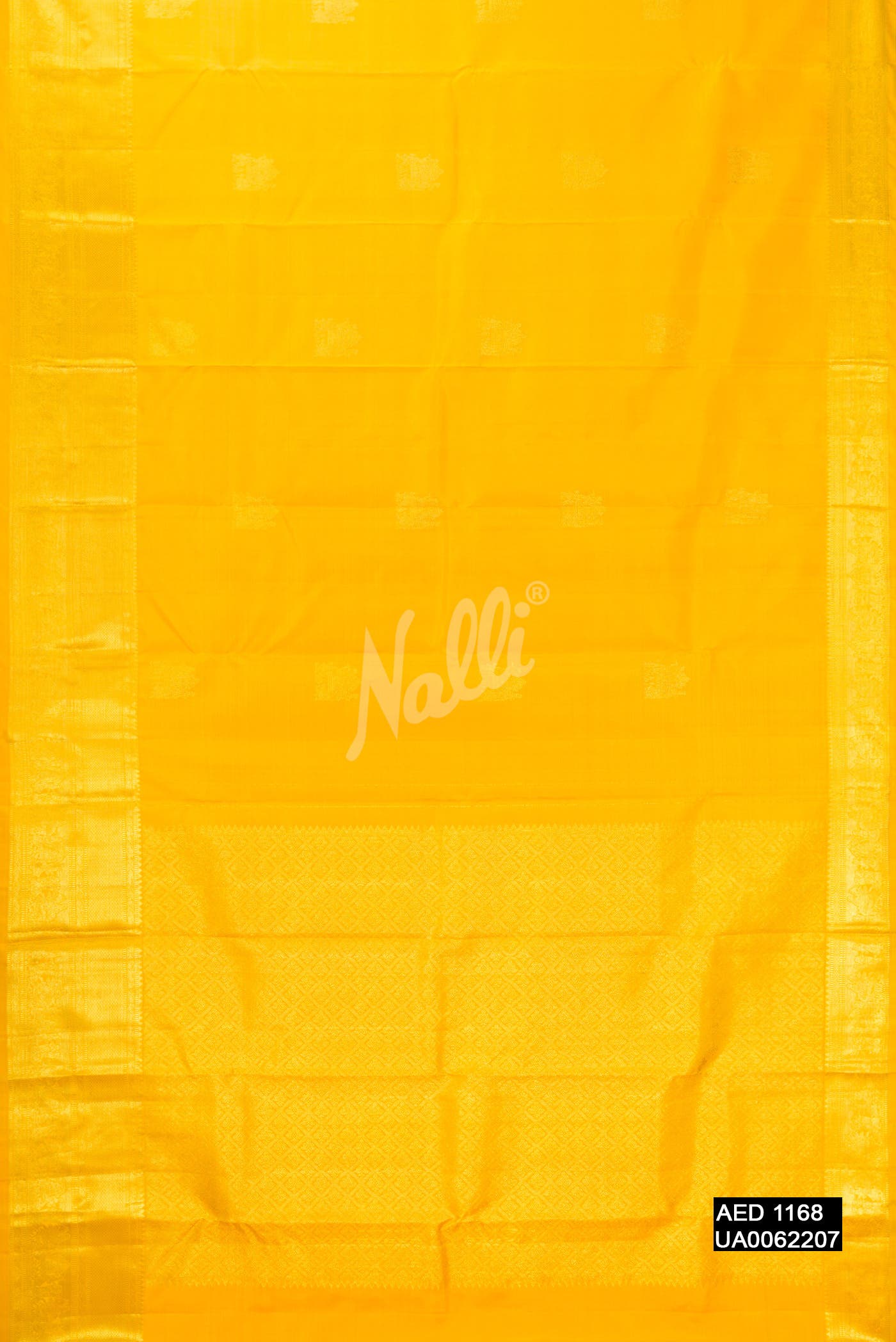 Yellow Kanchipuram Silk Saree