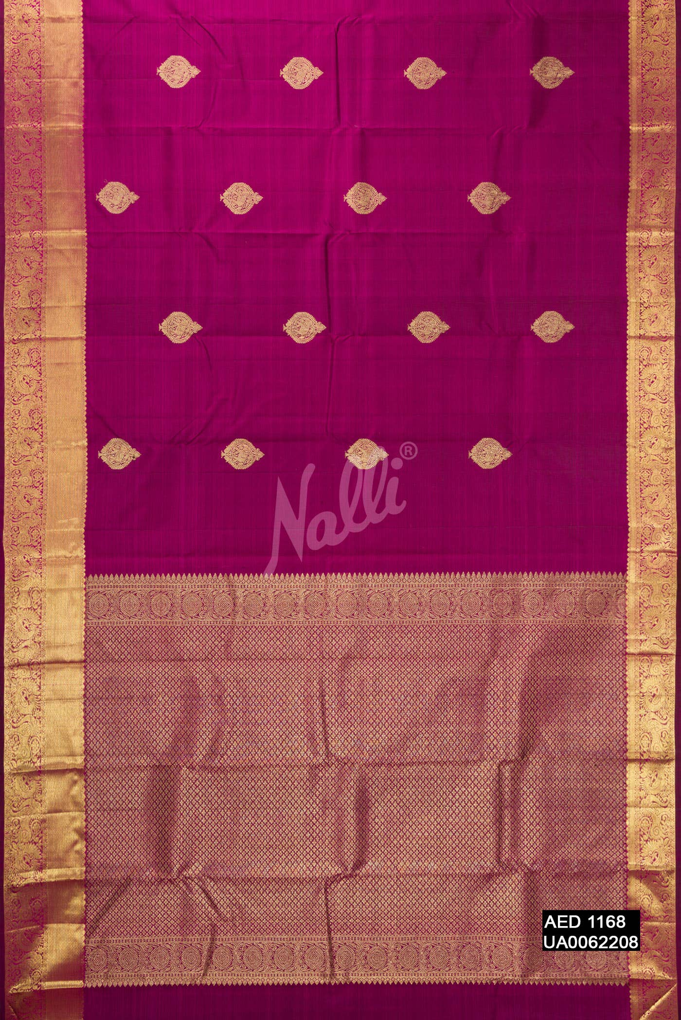 Magenta Kanchipuram Silk Saree