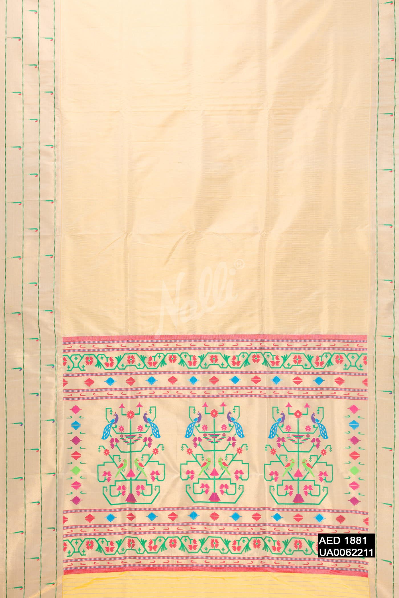 Gold Paithani Silk Saree