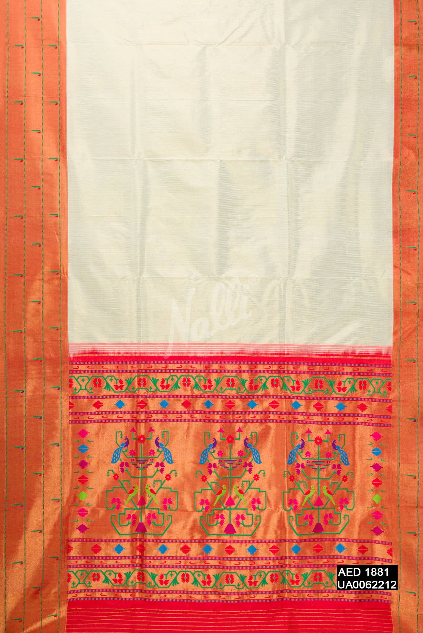 Pista Green Paithani Silk Saree
