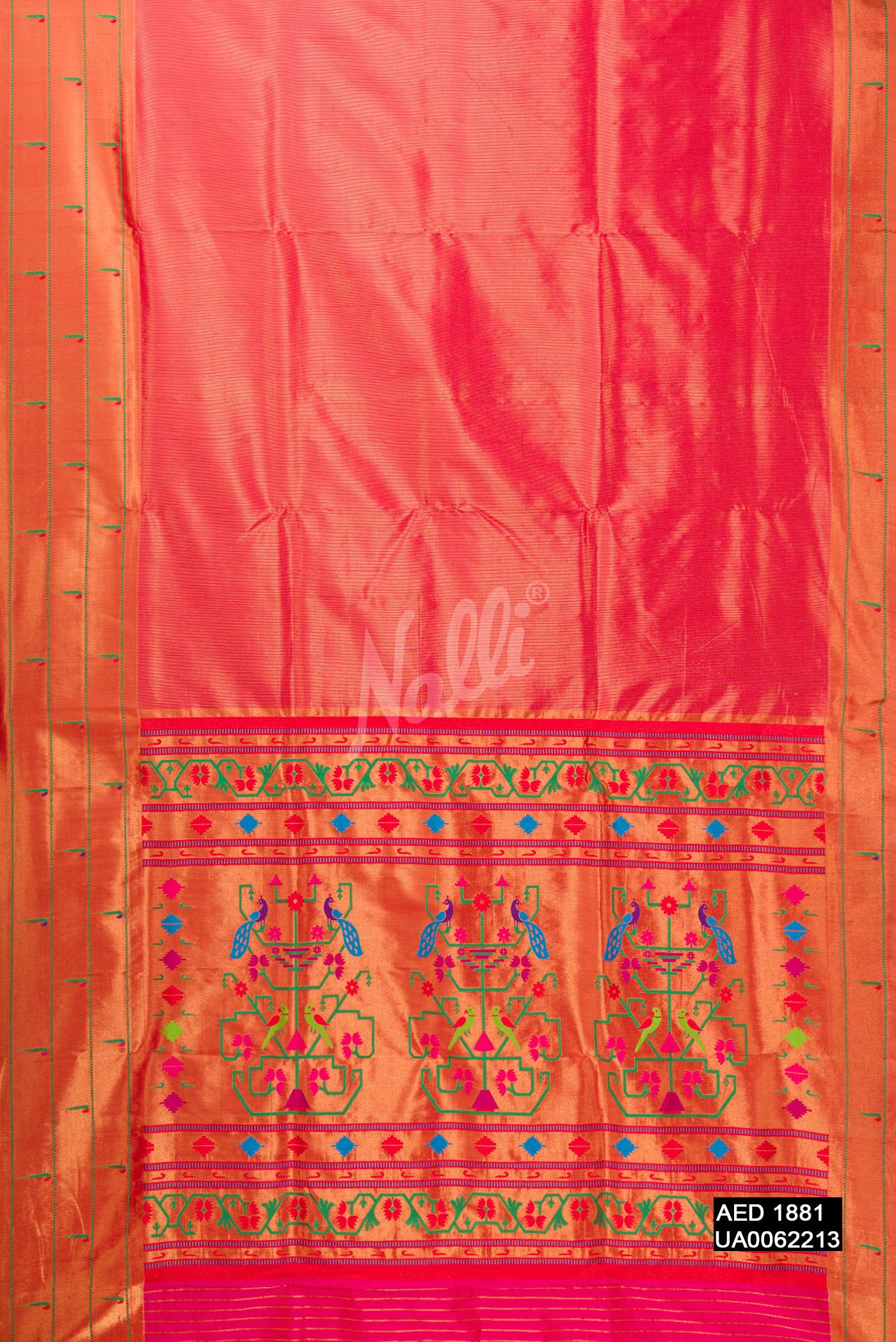 Pink Paithani Silk Saree
