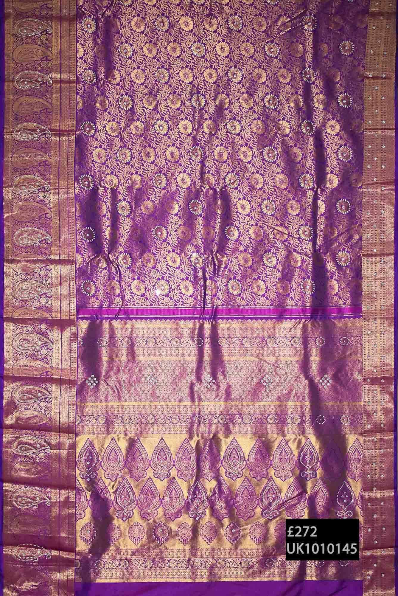 Purple Kanchipuram Saree