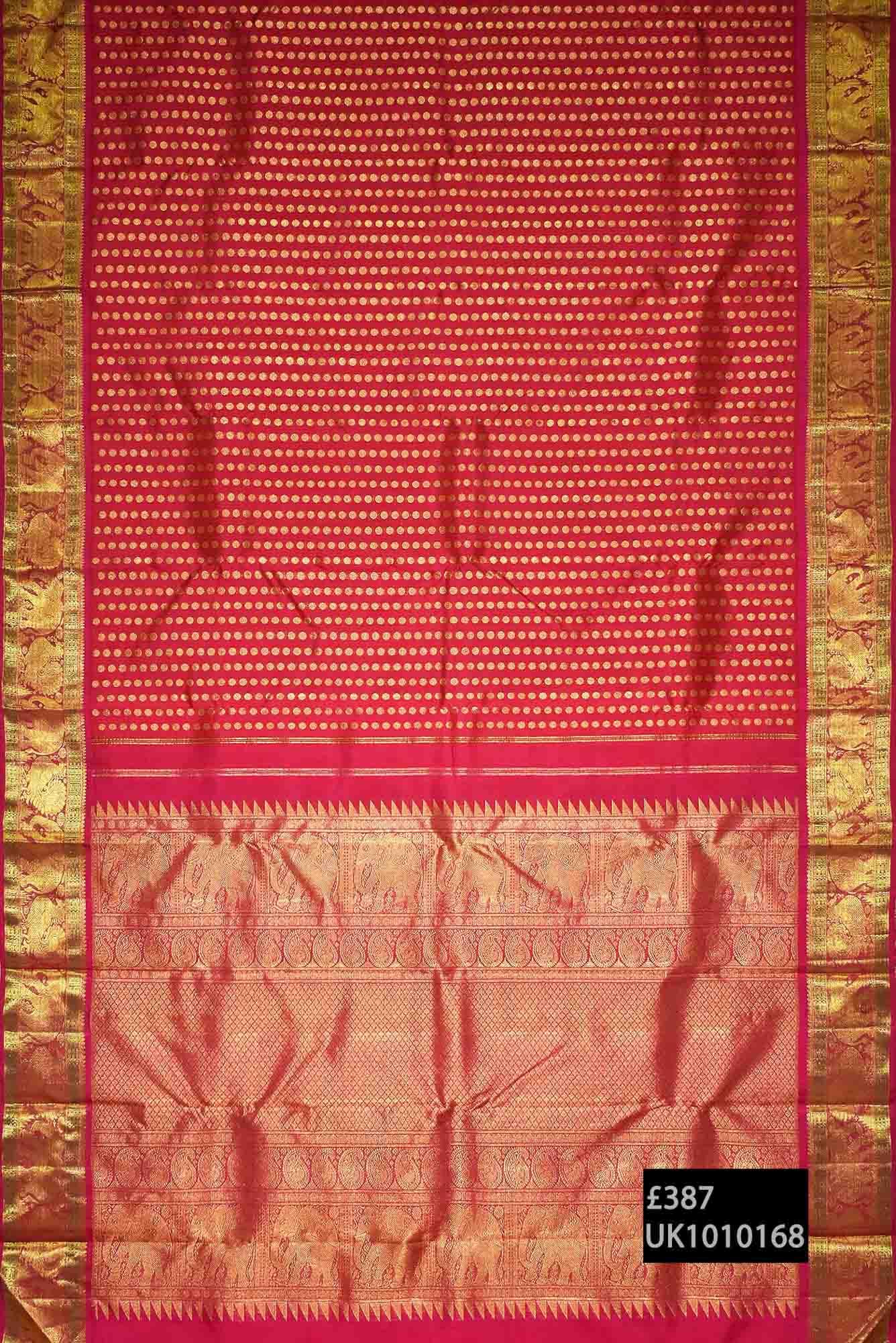Red Kanchipuram Saree