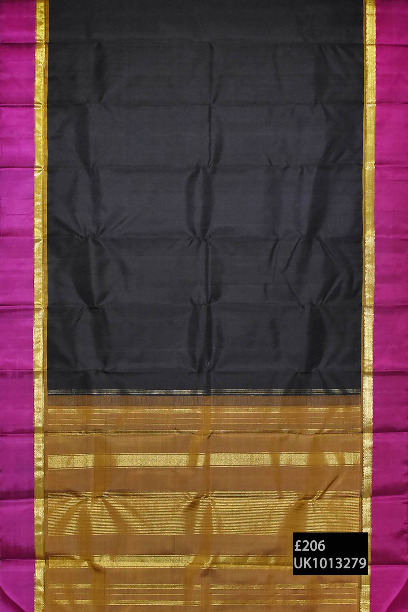 Black Kanchipuram Saree