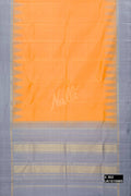 Orange Kanchipuram Silk Saree