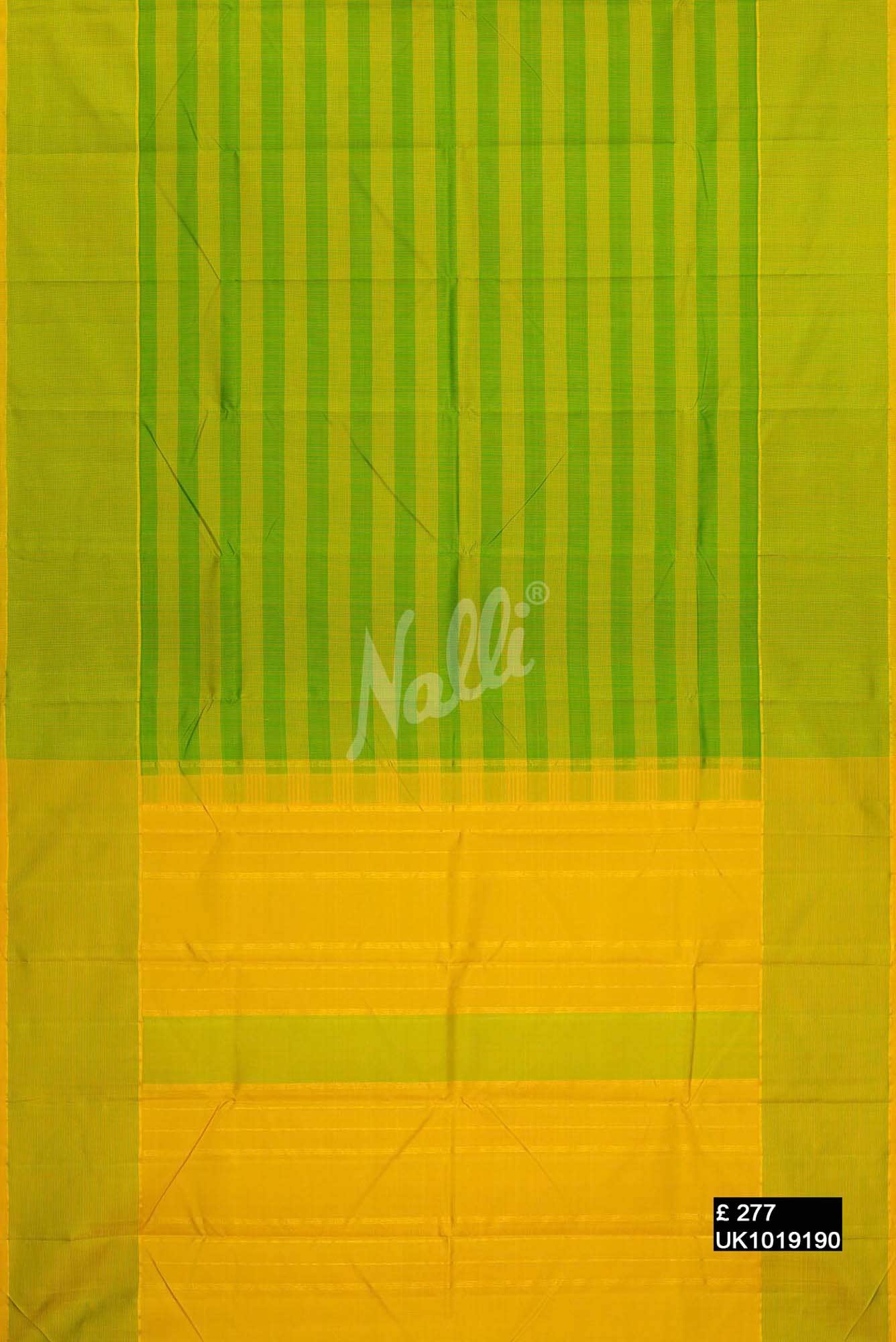 Green and Yellow Kanchipuram Silk Saree