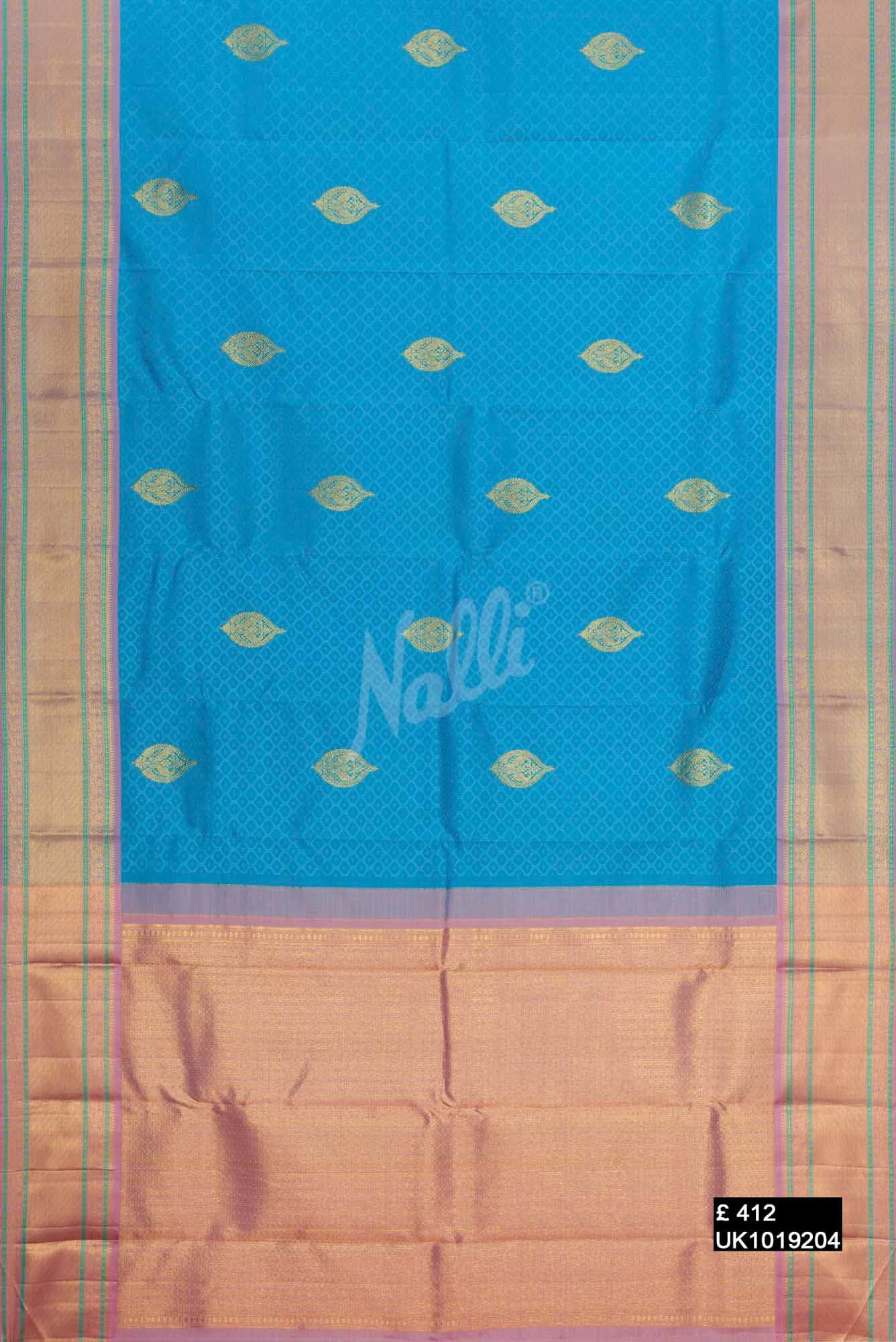 Blue Kanchipuram Silk Saree