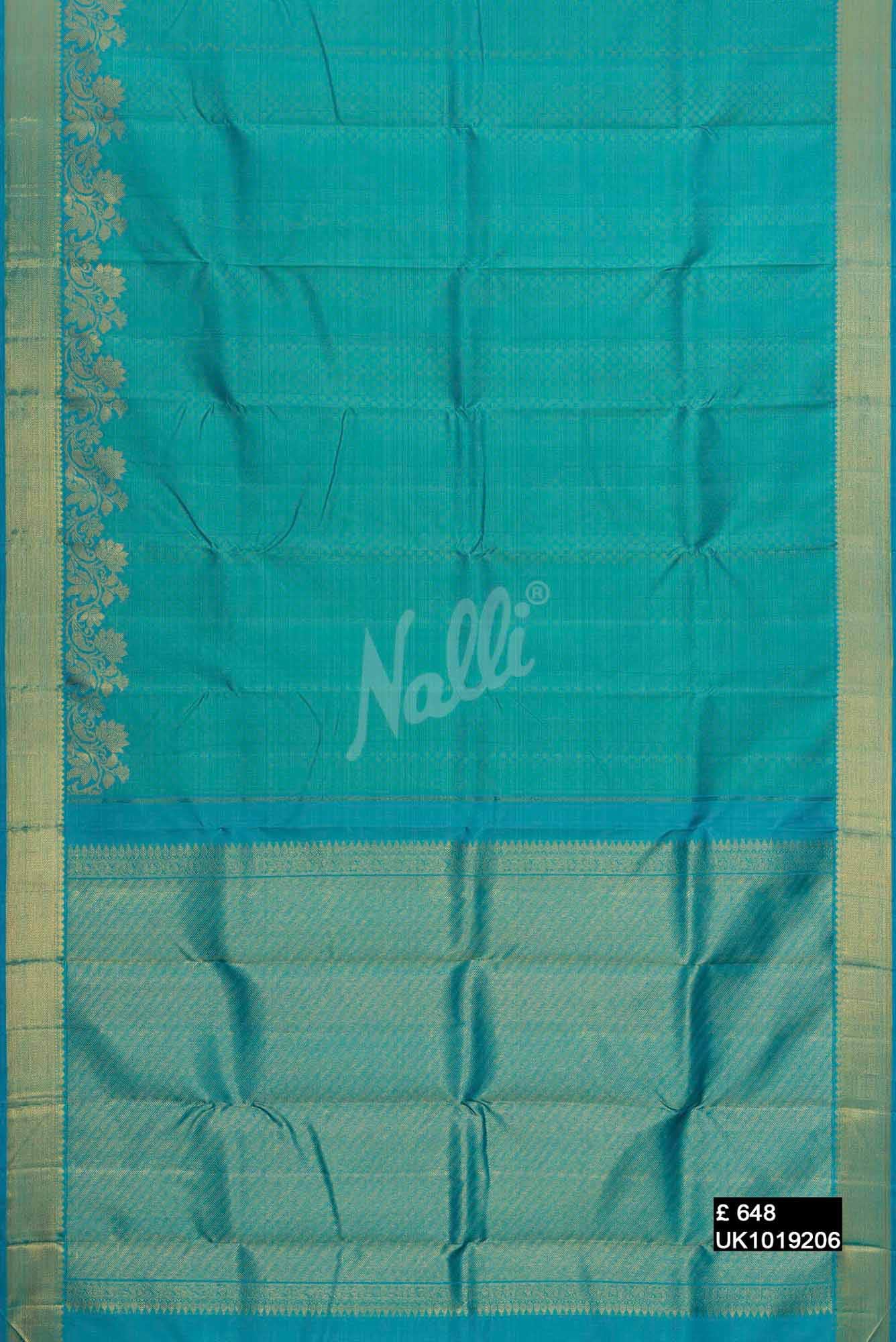 Blue Kanchipuram Silk Saree