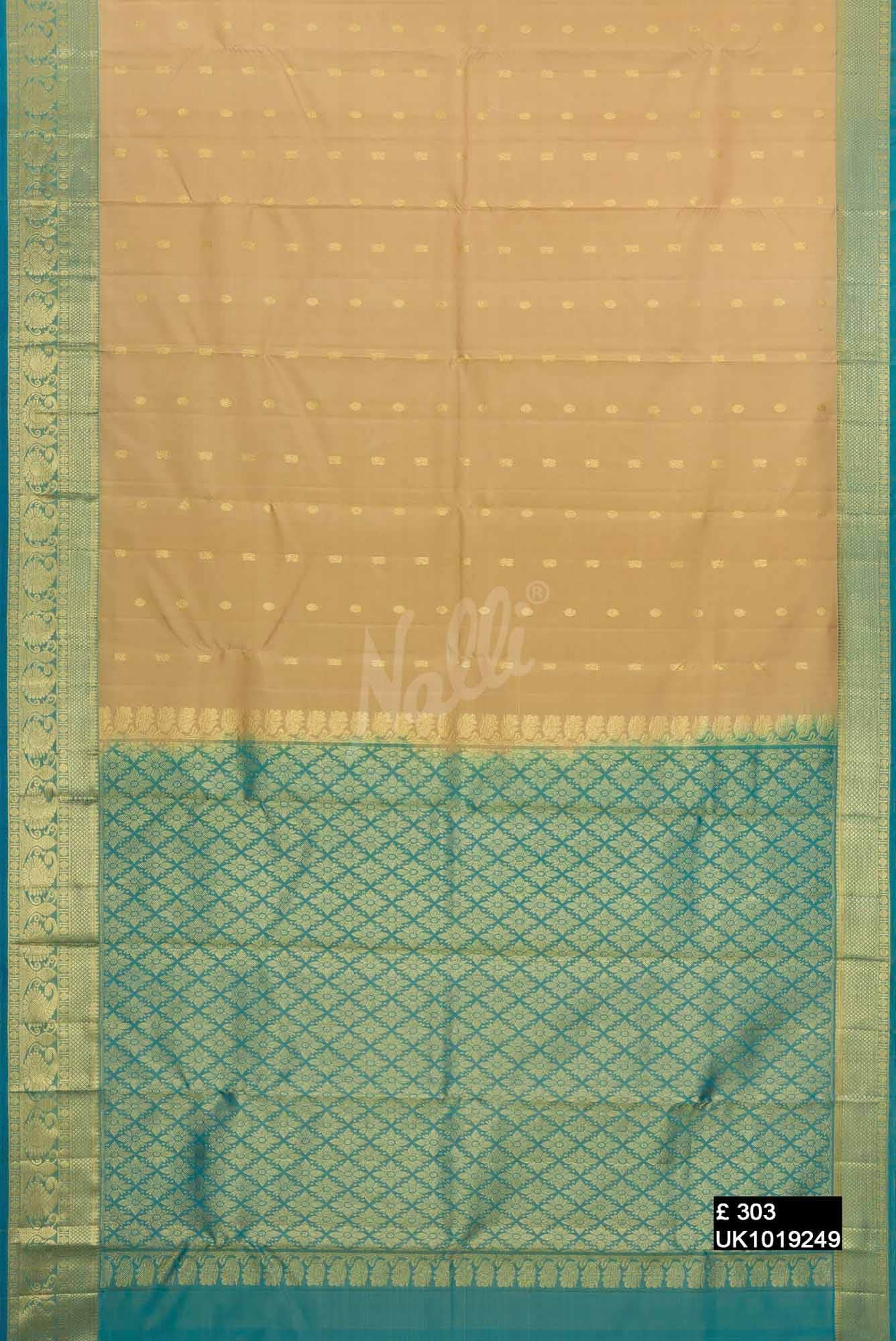 Gold Kanchipuram Silk Saree