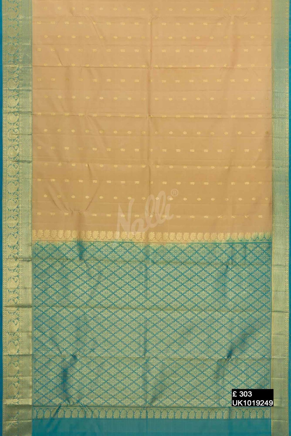 Gold Kanchipuram Silk Saree