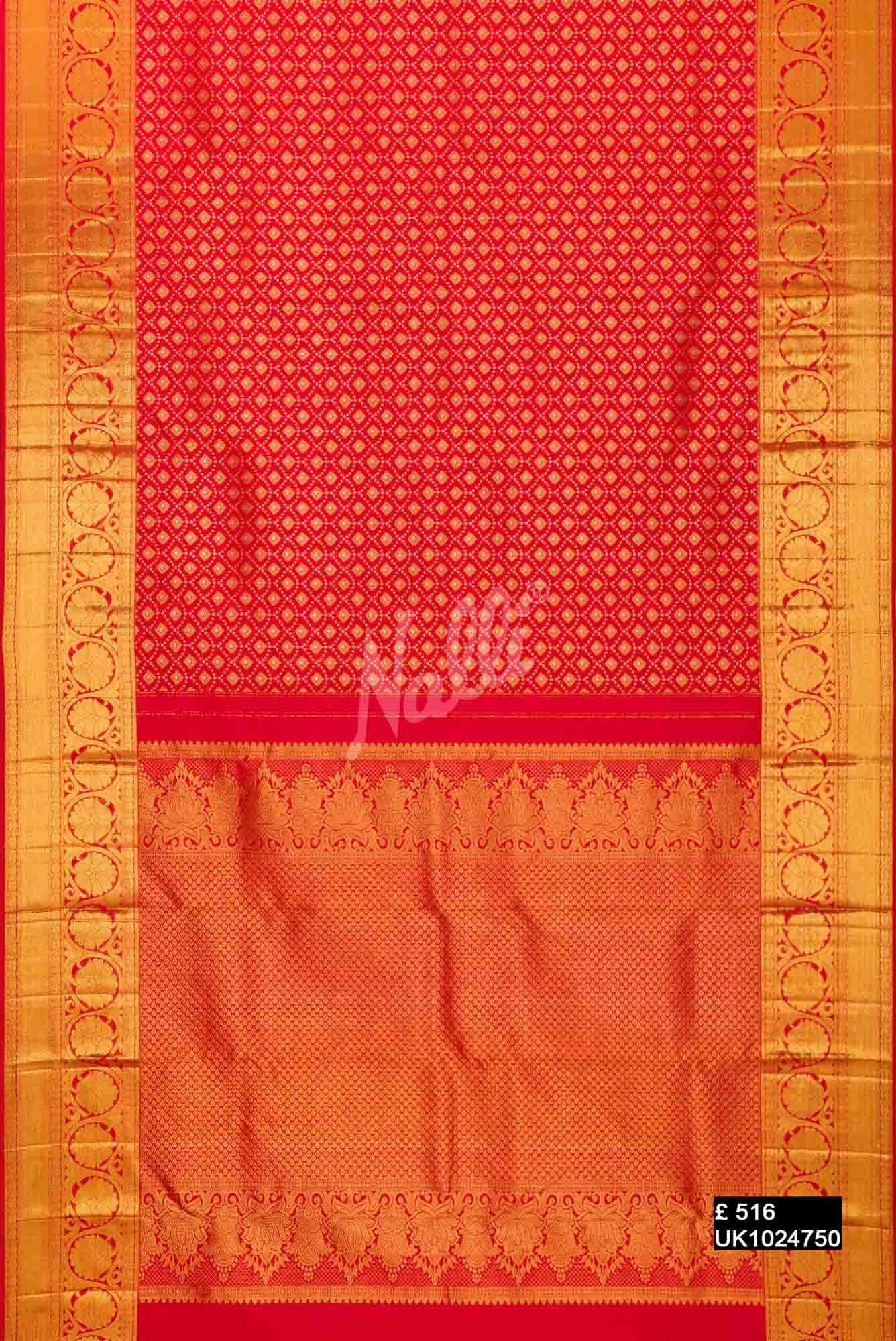 Red Kanchipuram Silk Saree