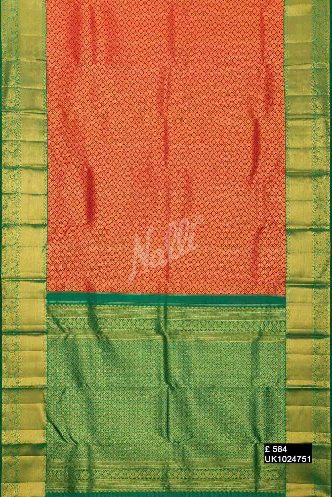 Red Kanchipuram Silk Saree