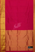 Dark Pink Kanchipuram Silk Saree