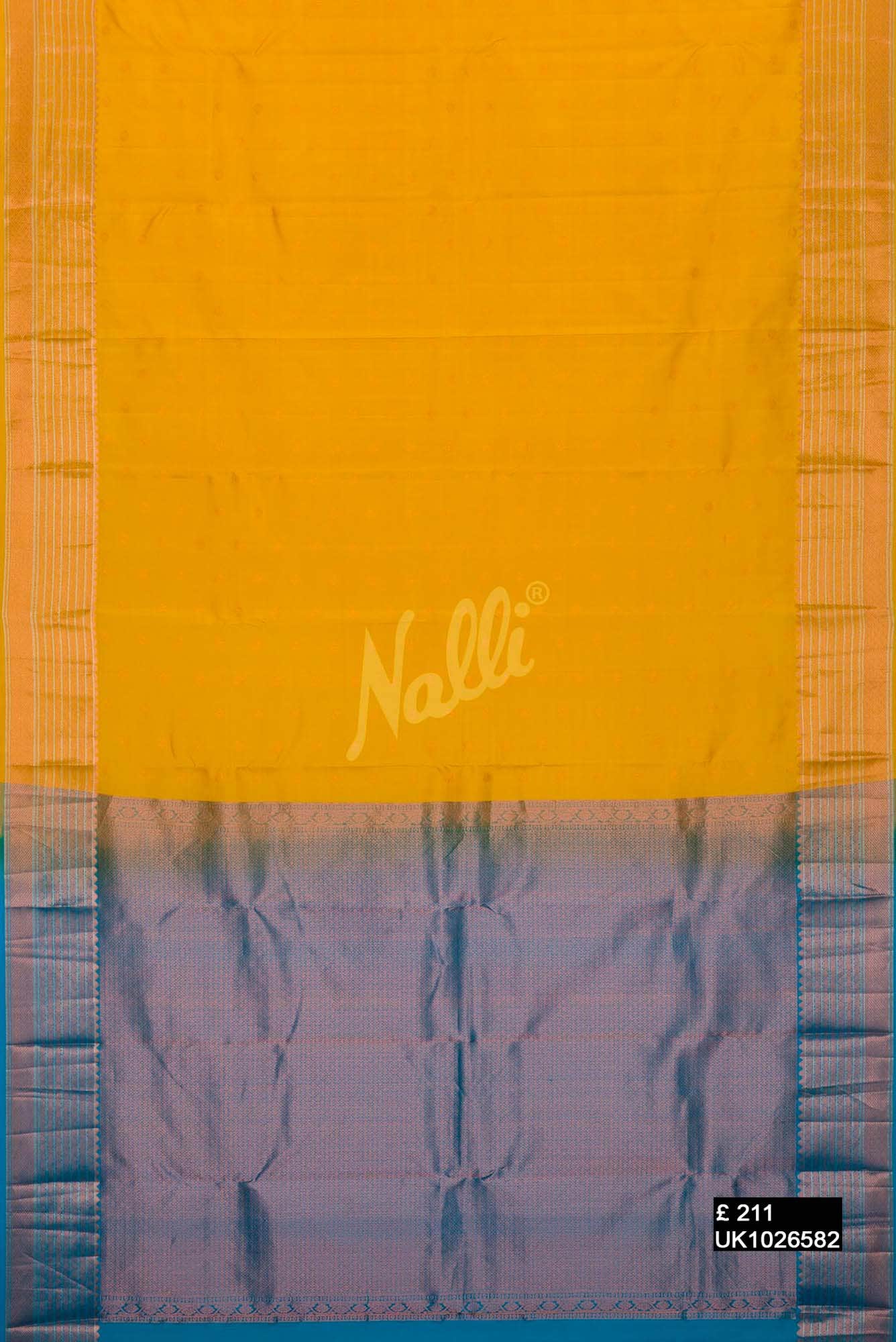 Yellow Kanchipuram Silk Saree