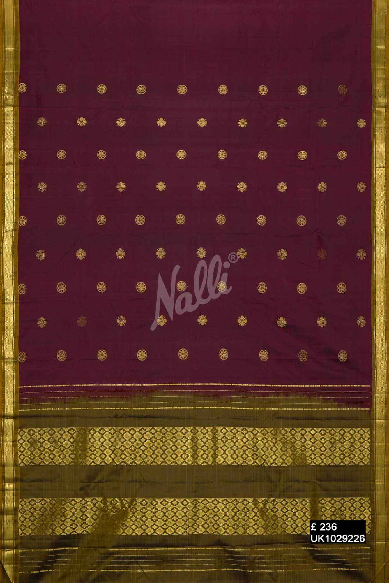 Purple Kanchipuram Silk Saree