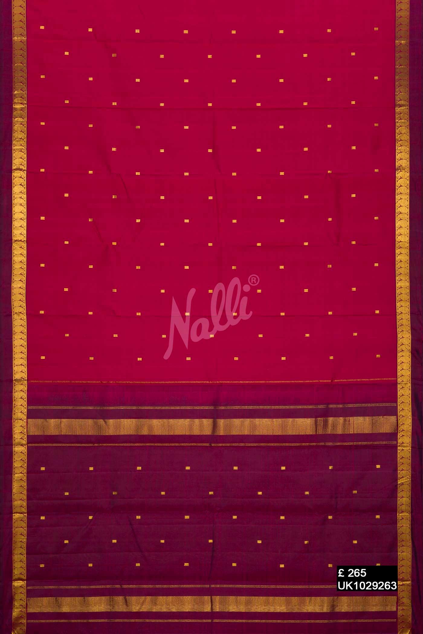 Maroon Kanchipuram Silk Saree