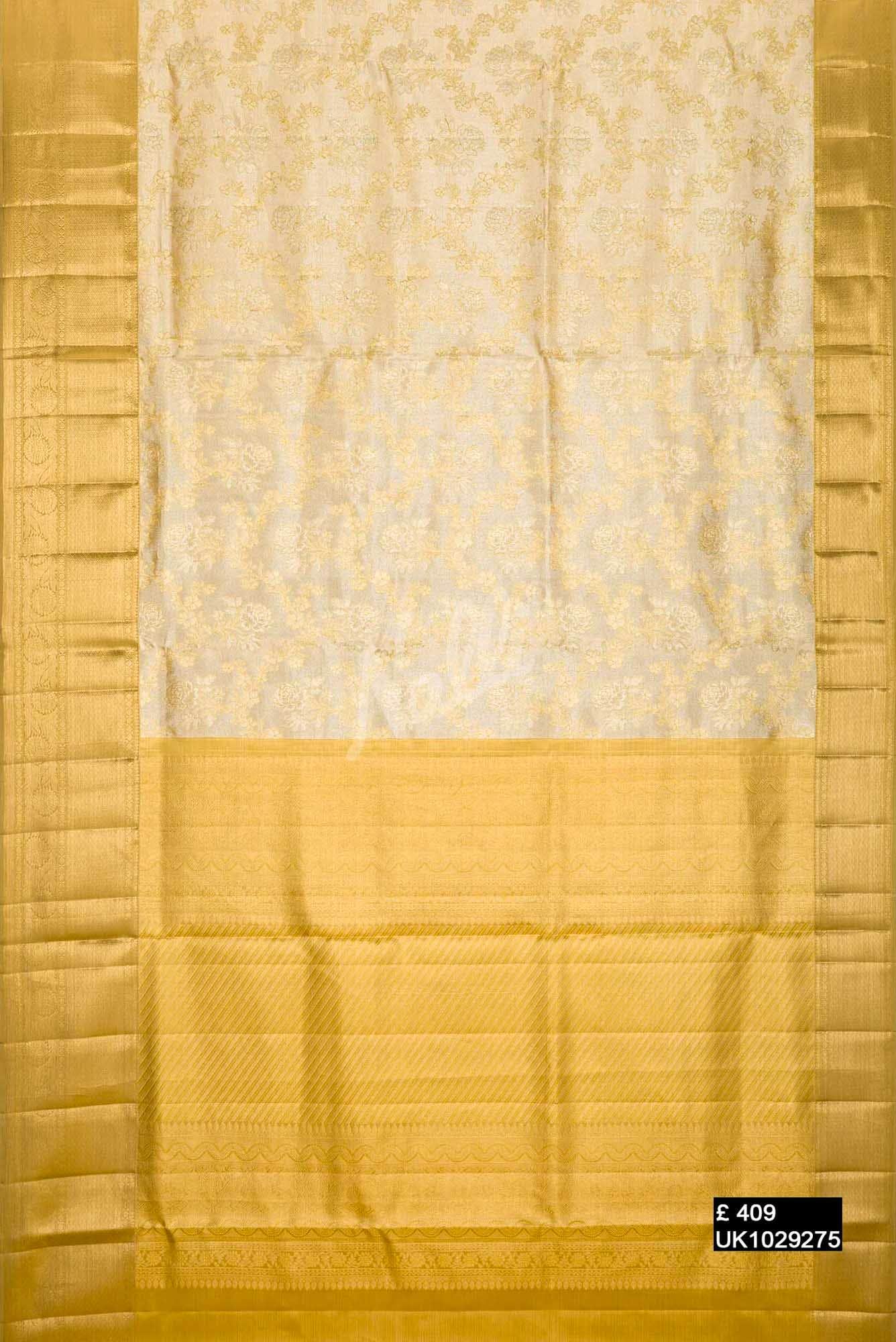 Gold Kanchipuram Tissue Silk Saree