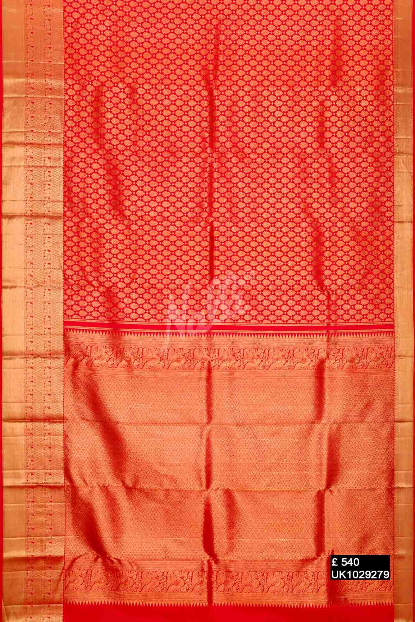 Red Kanchipuram Silk Saree