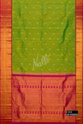 Parrot Green Kanchipuram Silk Saree