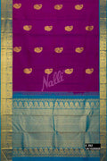 Purple Kanchipuram Silk Saree