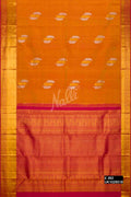Mustard Kanchipuram Silk Saree