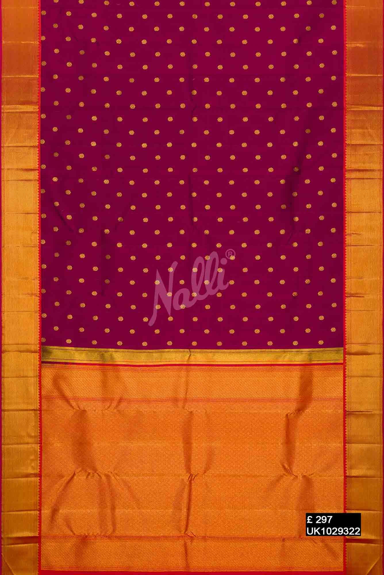 Magenta Kanchipuram Silk Saree