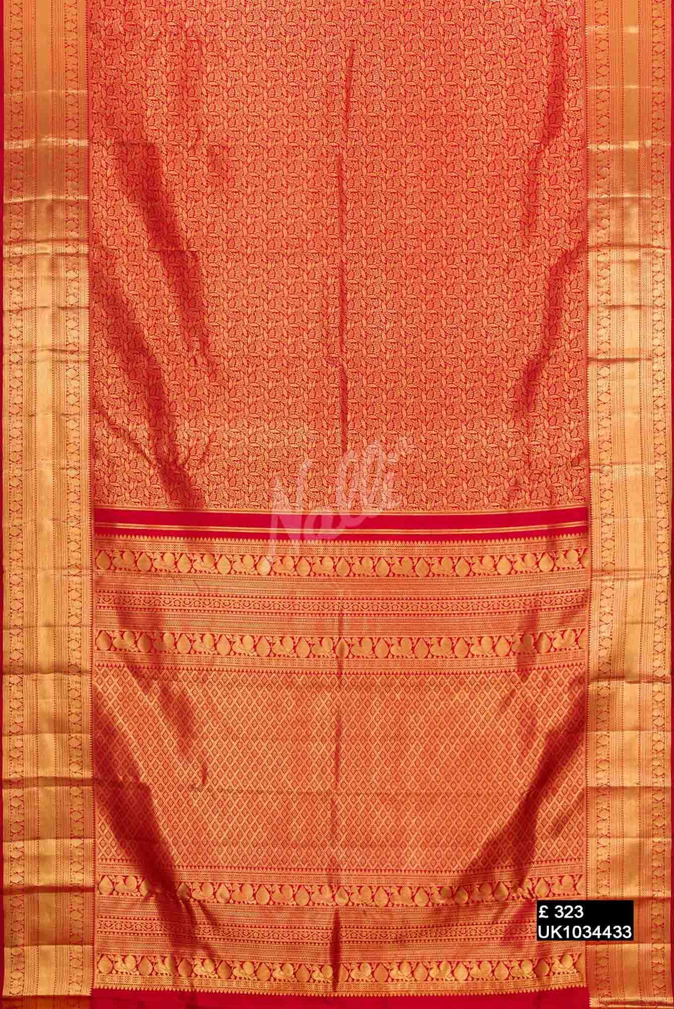 Red Kanchipuram Silk Saree