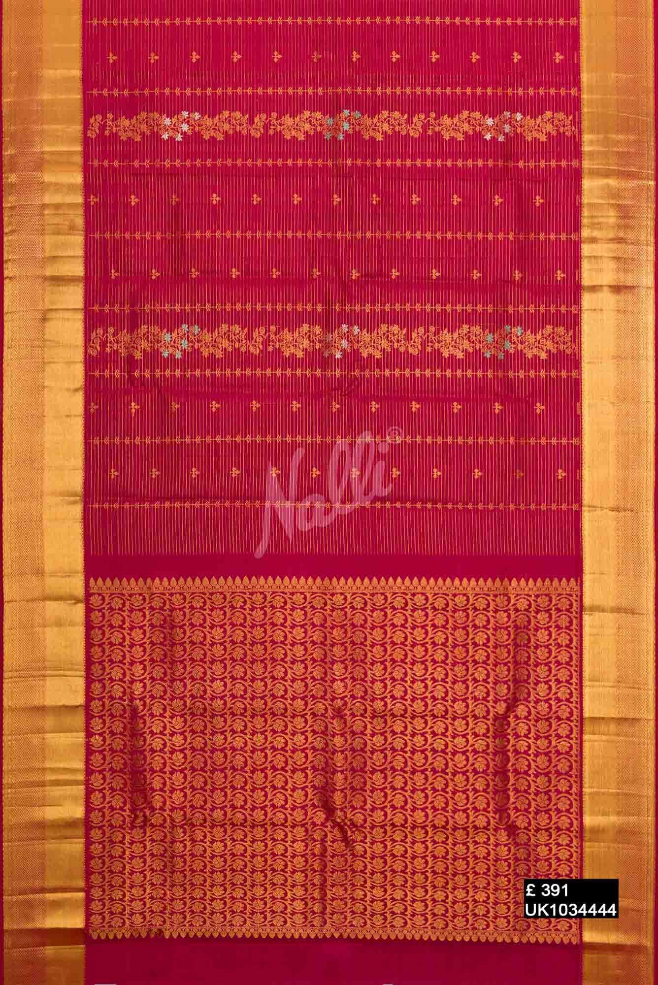 Red Kanchipuram Silk Saree