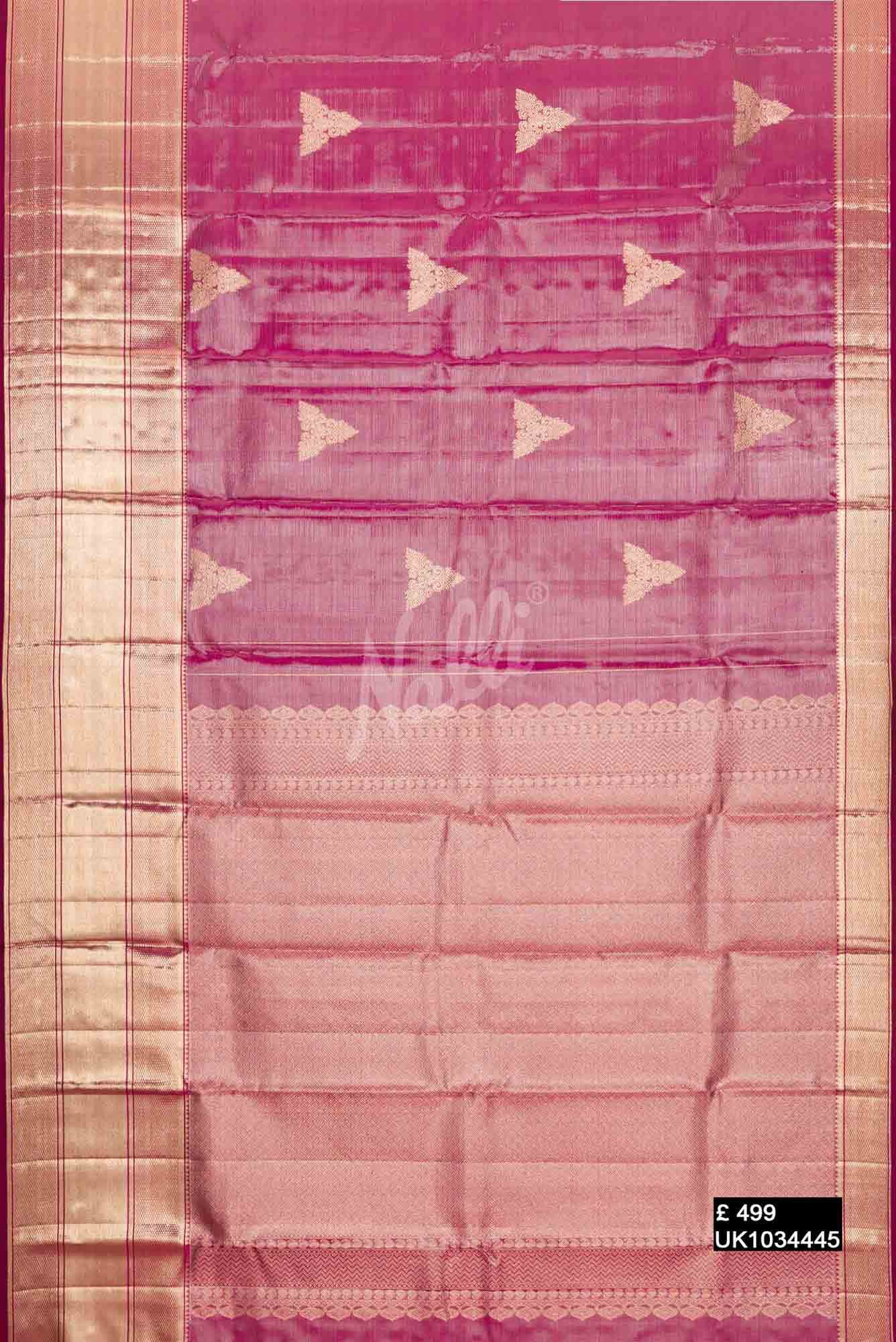 Purple Kanchipuram Tissue Silk Saree