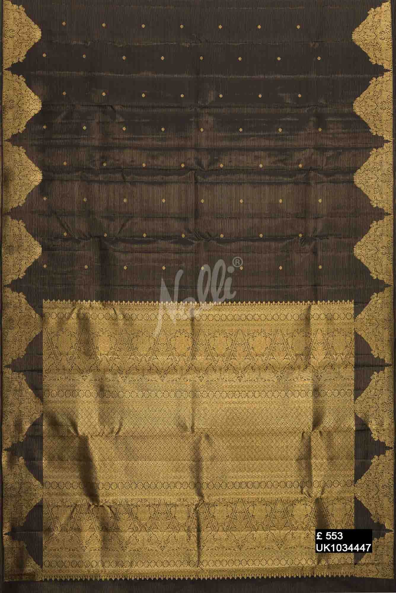 Black Kanchipuram Silk Saree