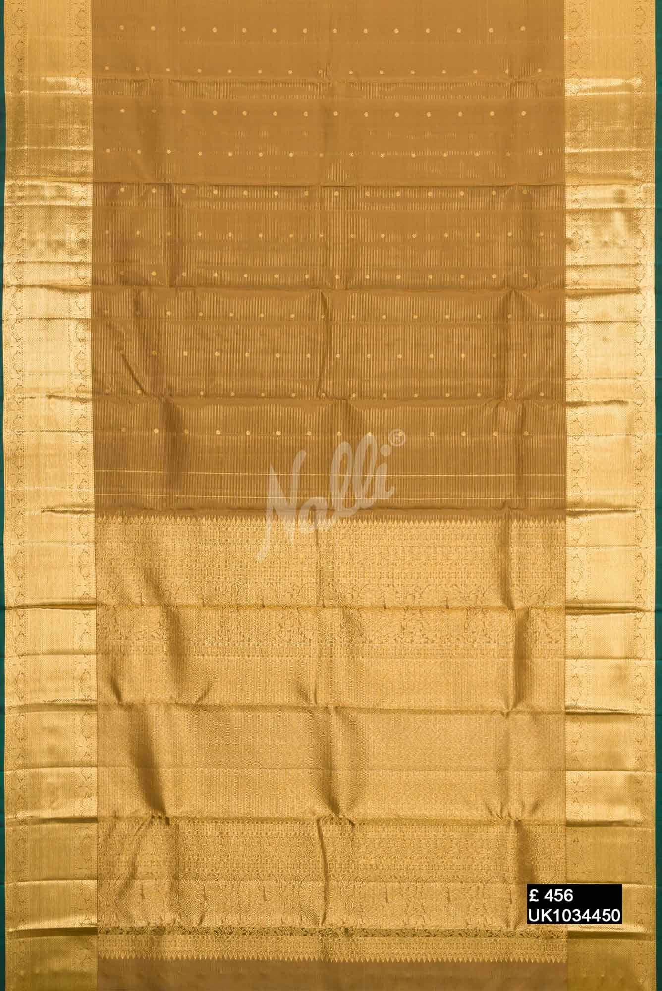 Gold Kanchipuram Silk Saree