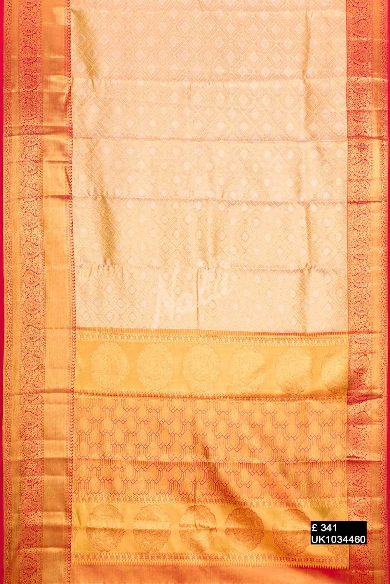 Gold Kanchipuram Tissue Silk Saree