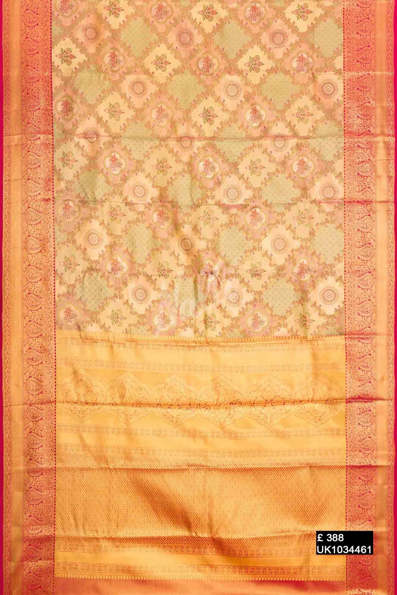 Gold Kanchipuram Tissue Silk Saree