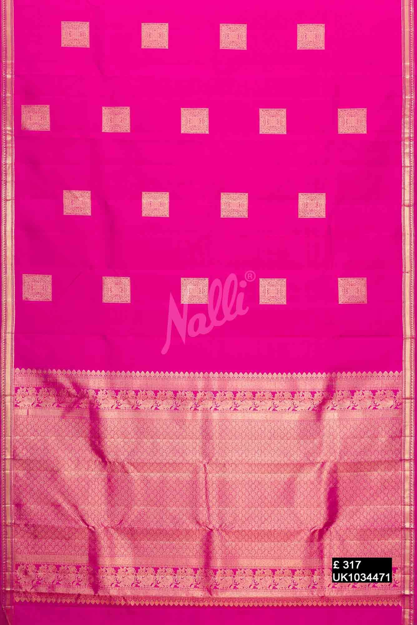 Pink Kanchipuram Silk Saree