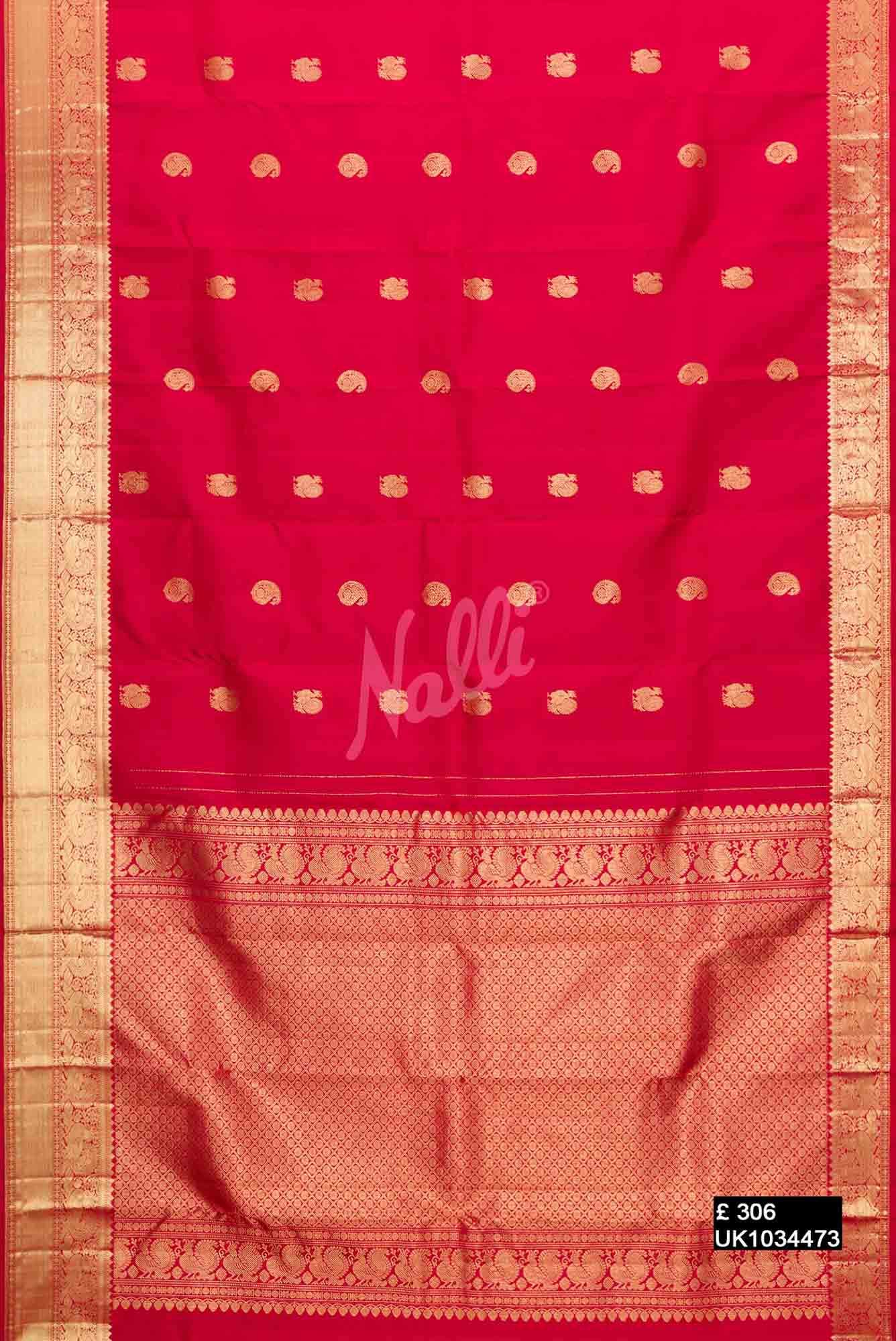 Maroon Kanchipuram Silk Saree