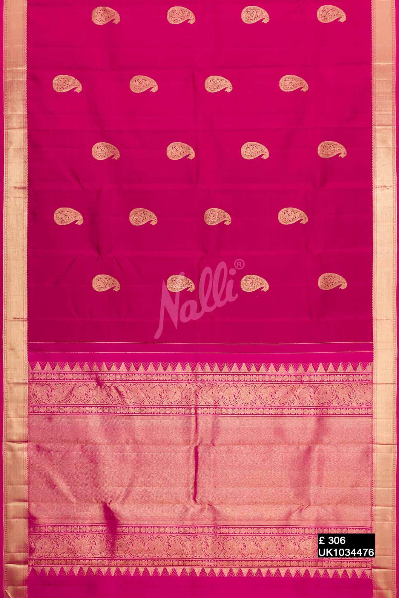 Magenta Kanchipuram Silk Saree