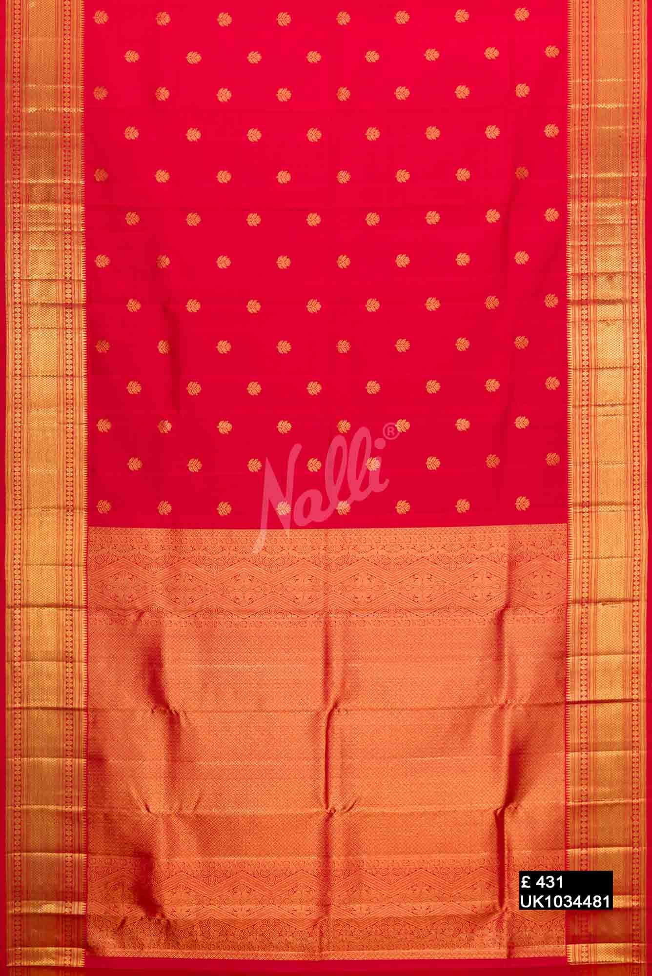 Red Kanchipuram Silk Saree