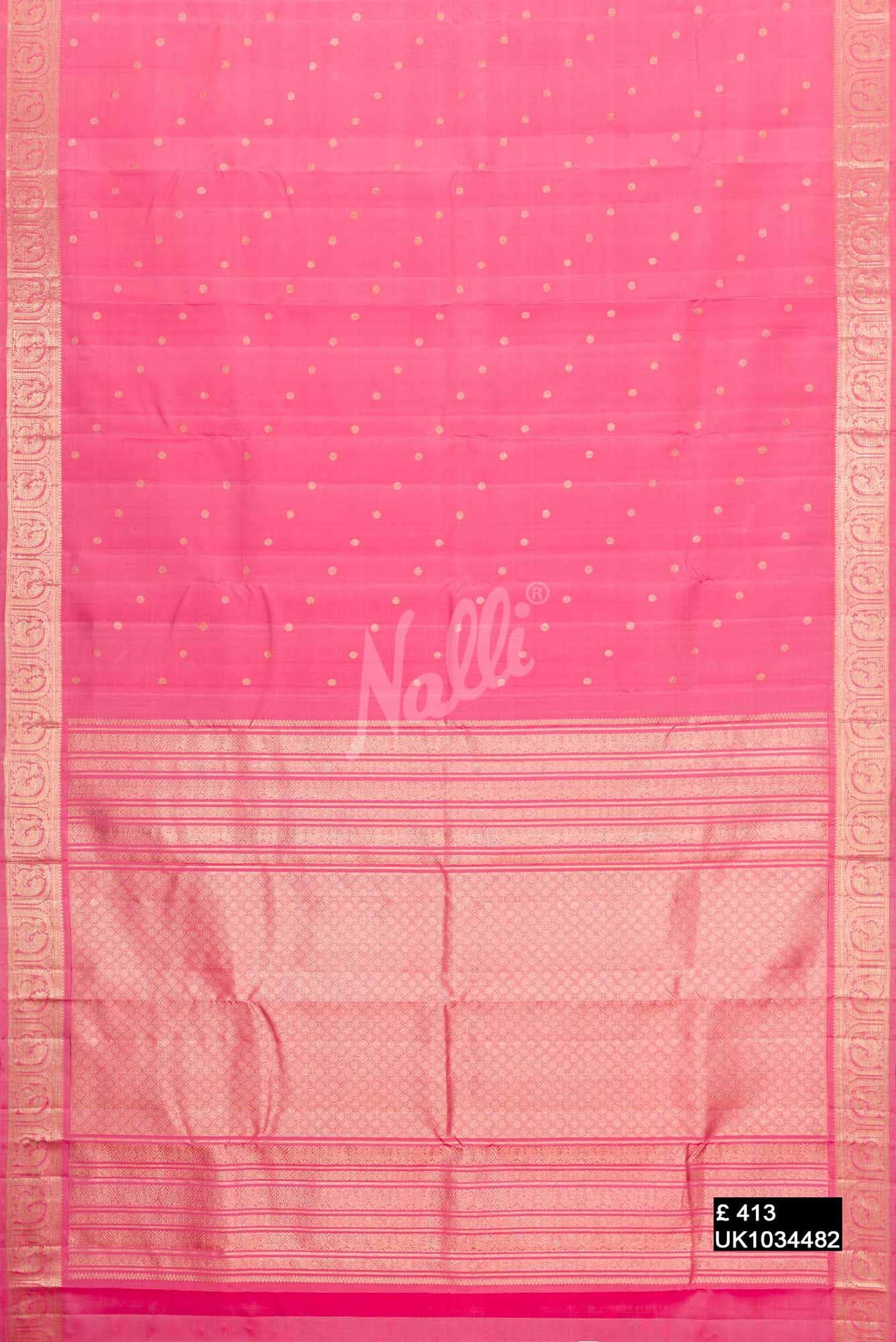 Pink Kanchipuram Silk Saree