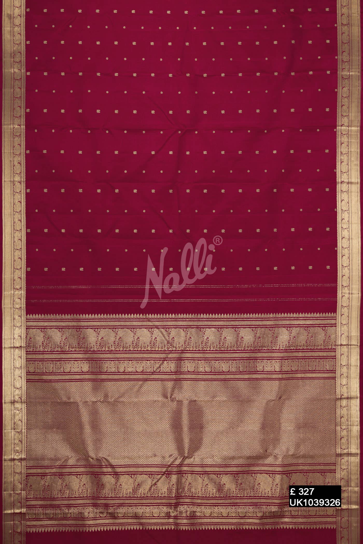 Magenta Kanchipuram Silk Saree