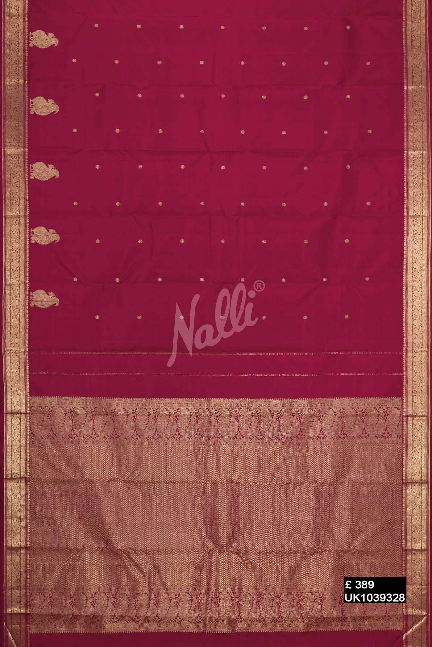 Maroon Kanchipuram Silk Saree