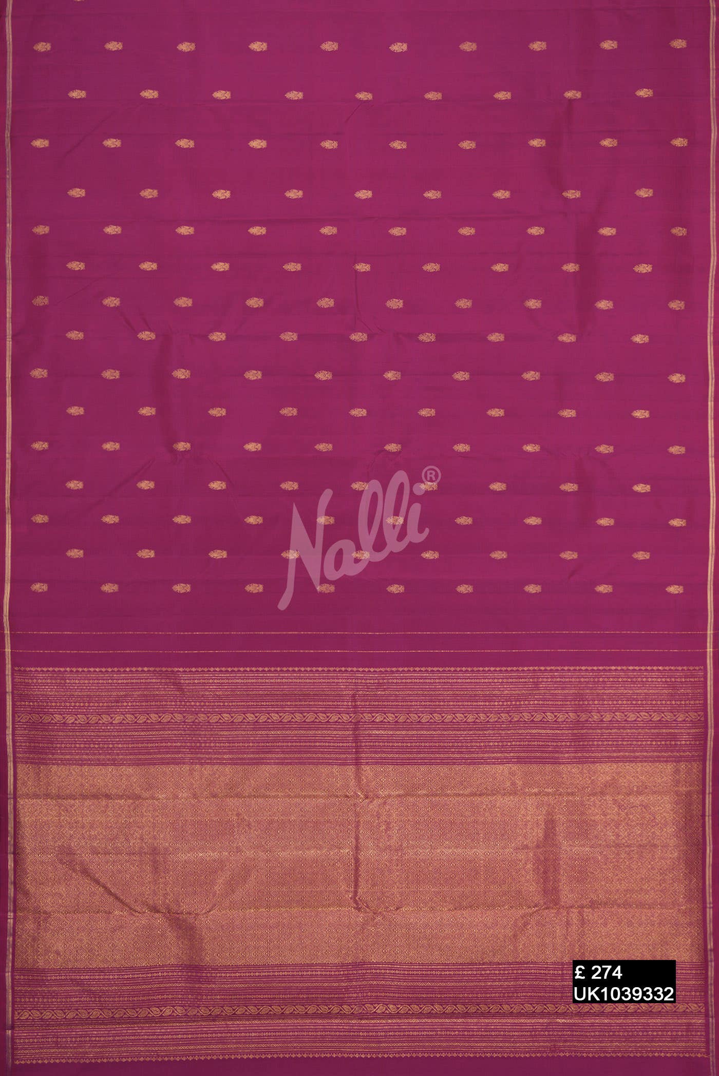 Magenta Kanchipuram Silk Saree