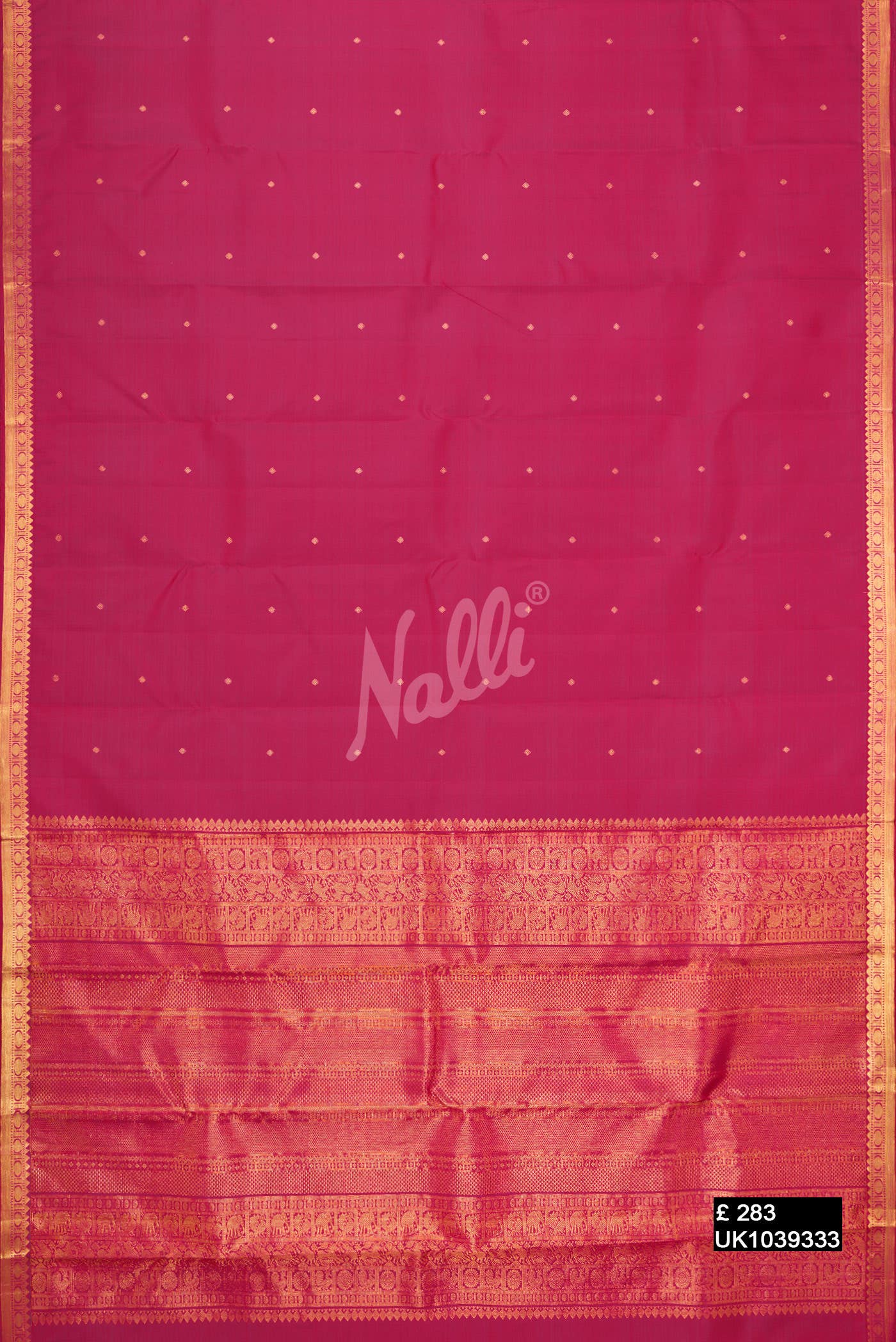 Pink Kanchipuram Silk Saree