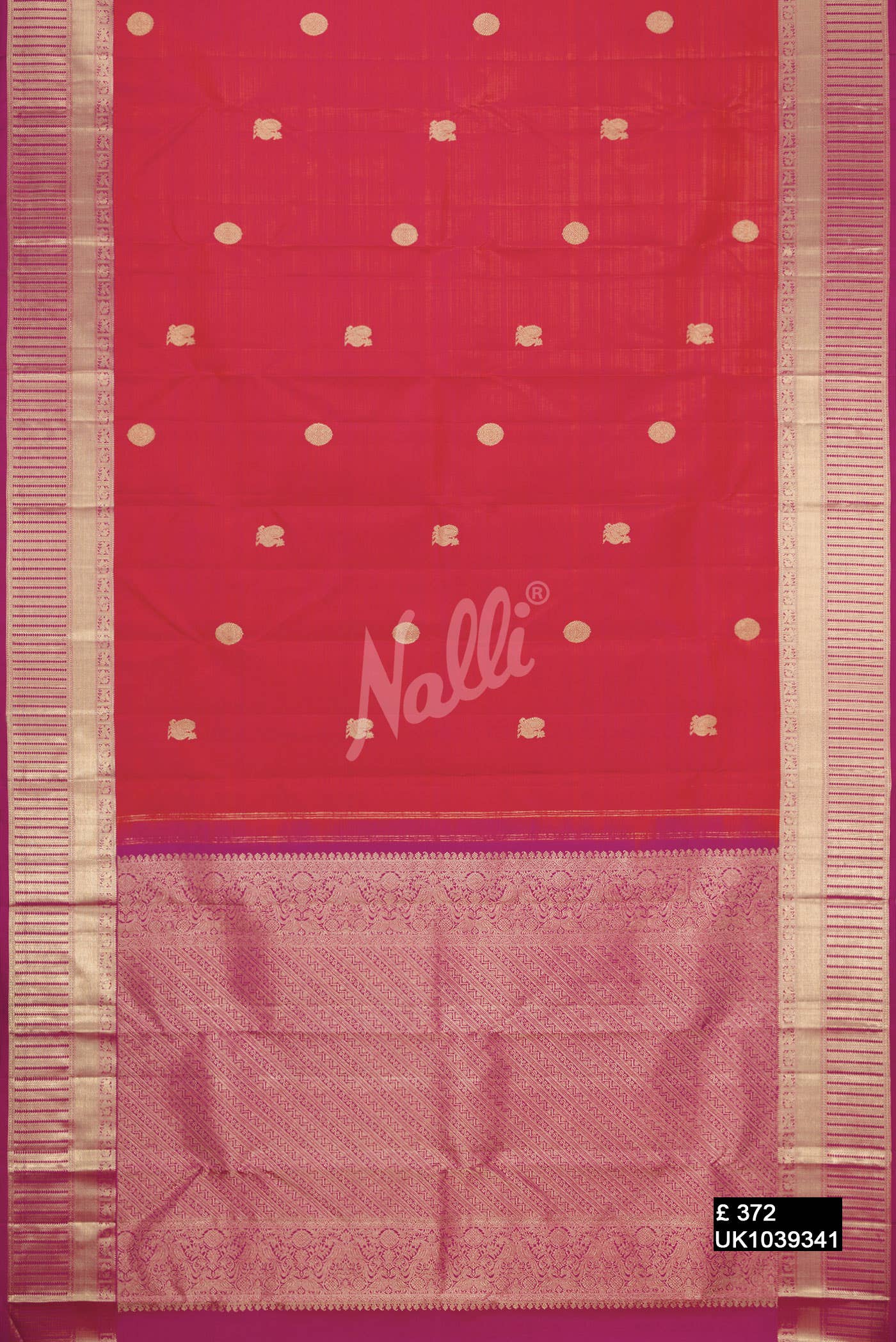 Imperial Pink Kanchipuram Silk Saree