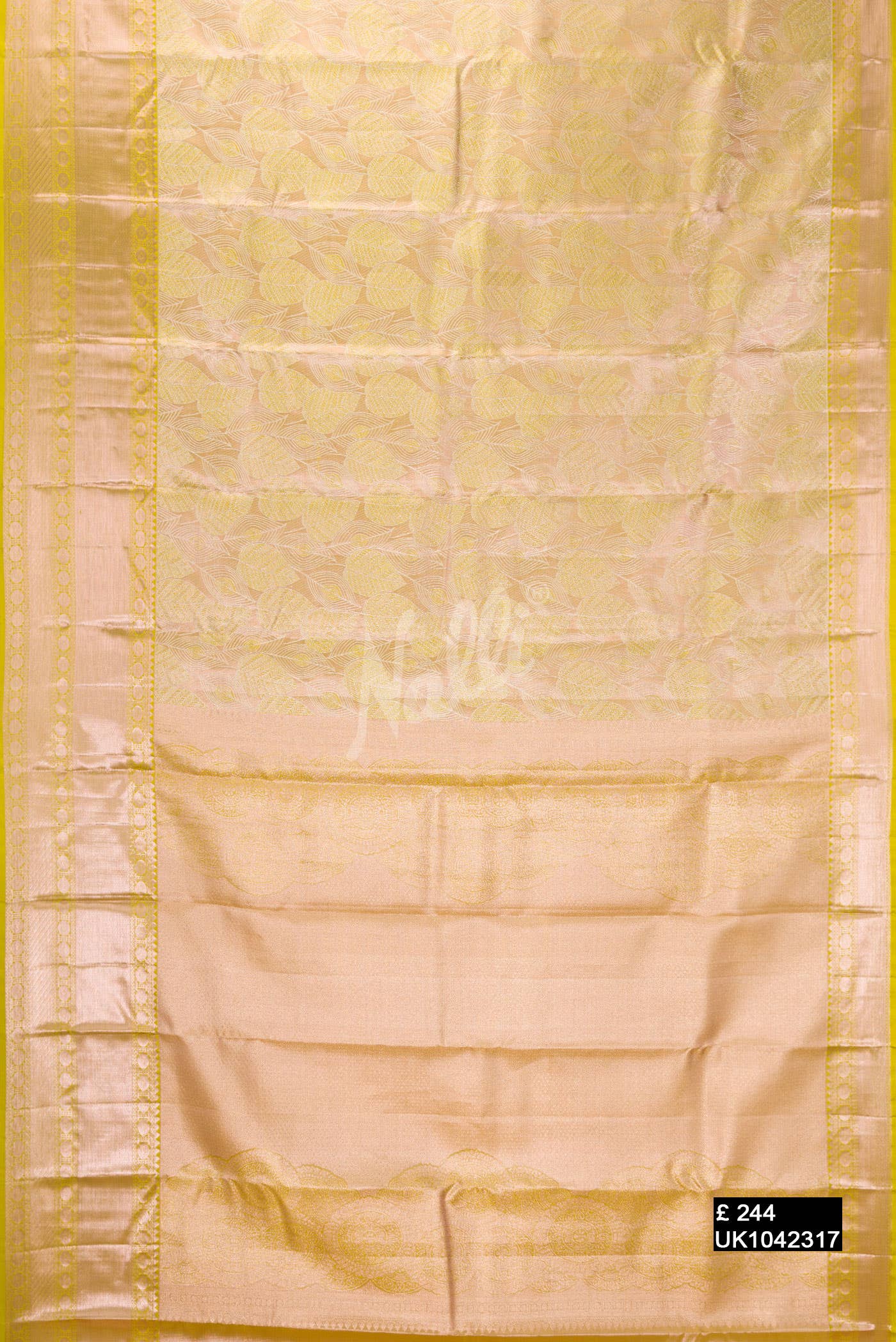 Rose Gold Kanchipuram Tissue Silk Saree