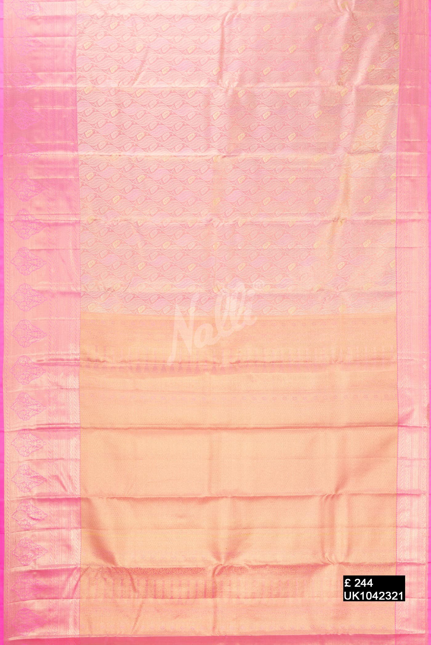 Pink Kanchipuram Tissue Silk Saree